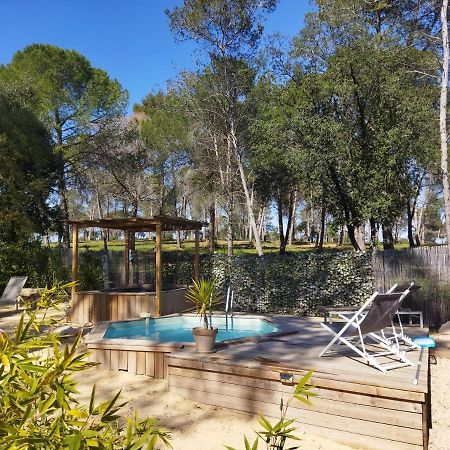 MAISON 5 Personnes EN GARRIGUE - PISCINE-SPA PRIVÉ Langlade Extérieur photo
