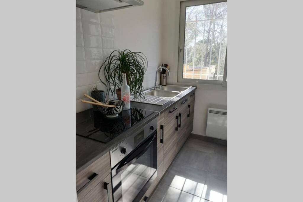 MAISON 5 Personnes EN GARRIGUE - PISCINE-SPA PRIVÉ Langlade Extérieur photo