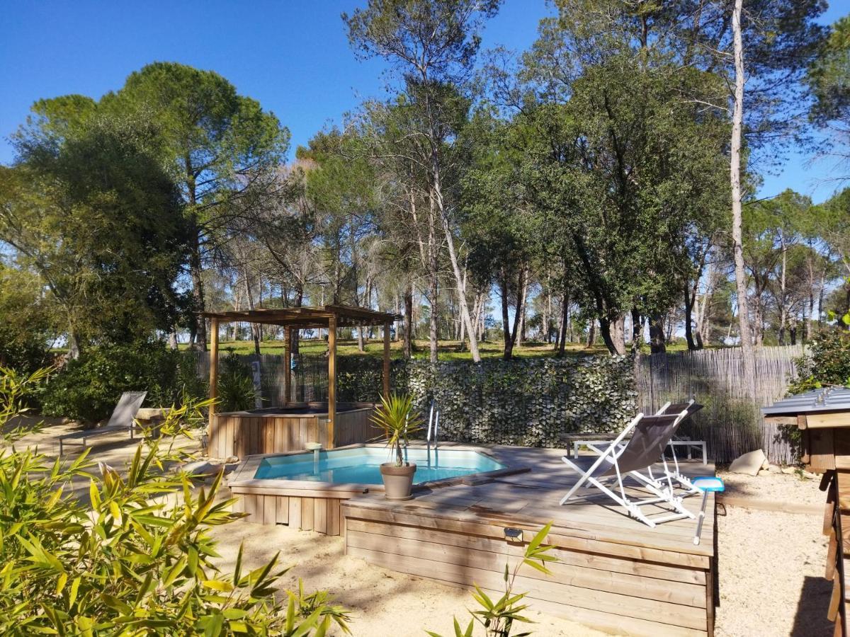MAISON 5 Personnes EN GARRIGUE - PISCINE-SPA PRIVÉ Langlade Extérieur photo